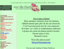 Tablet Screenshot of mytho-fleurs.com